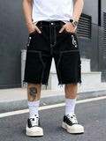 Short en jean homme ample