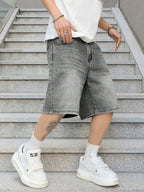 Short en jean homme ample