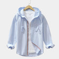 Chemise homme zippée à capuche