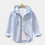 Chemise homme zippée à capuche