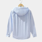 Chemise homme zippée à capuche
