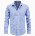 Chemise homme rayée manches longues