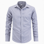 Chemise homme rayée manches longues