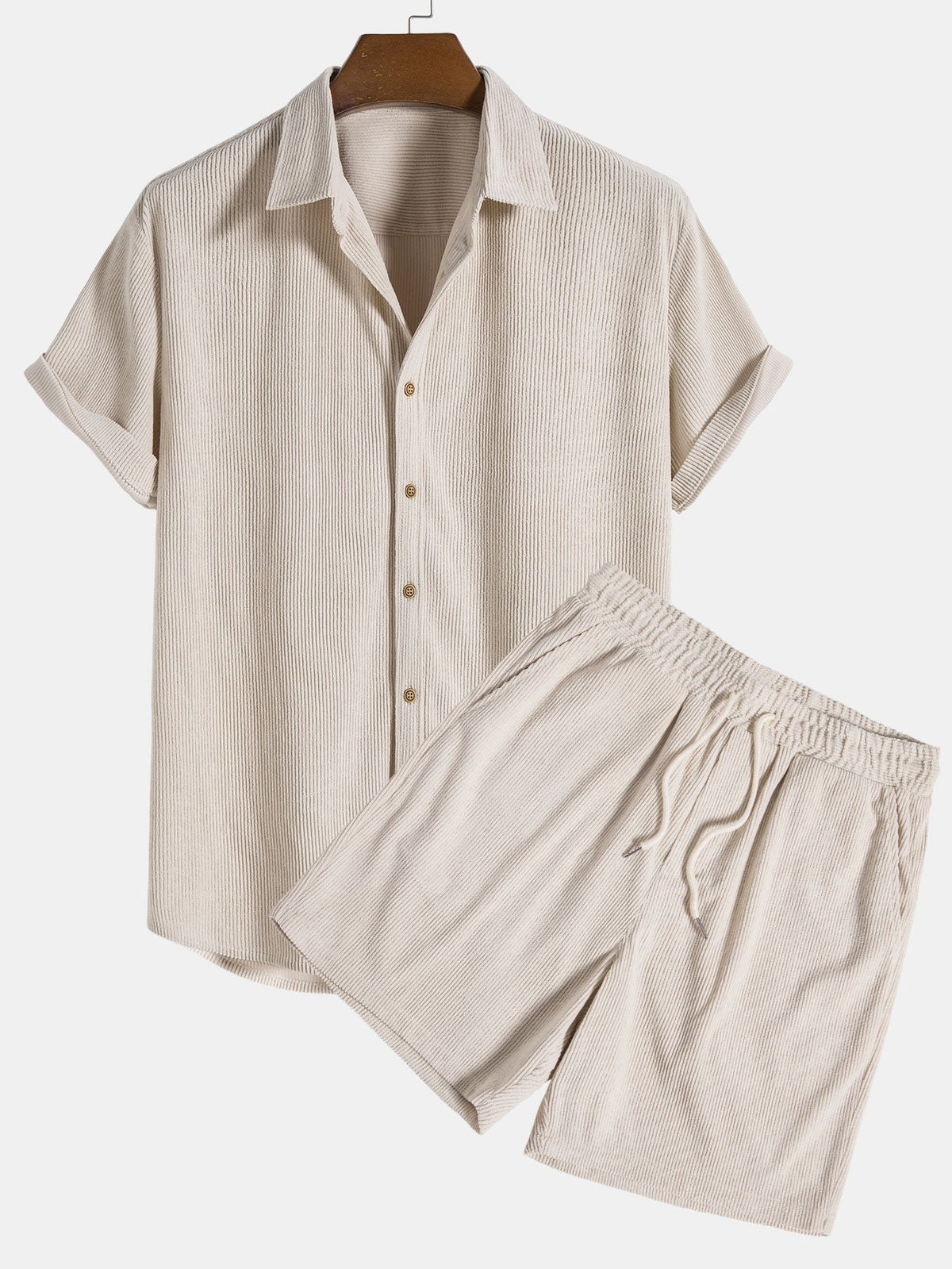 Ensemble homme texturé manches courtes