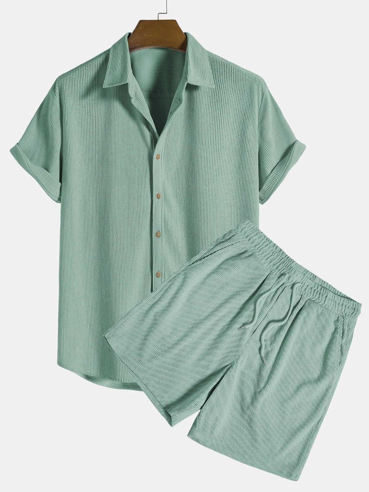 Ensemble homme texturé manches courtes