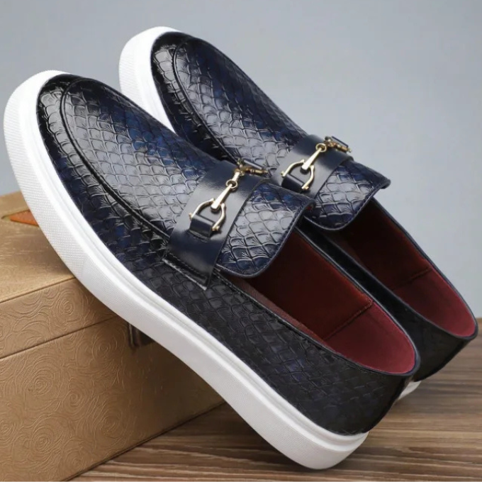 Mocassins homme embossés