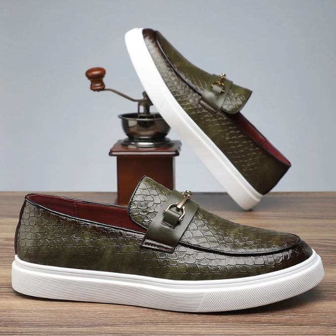 Mocassins homme embossés