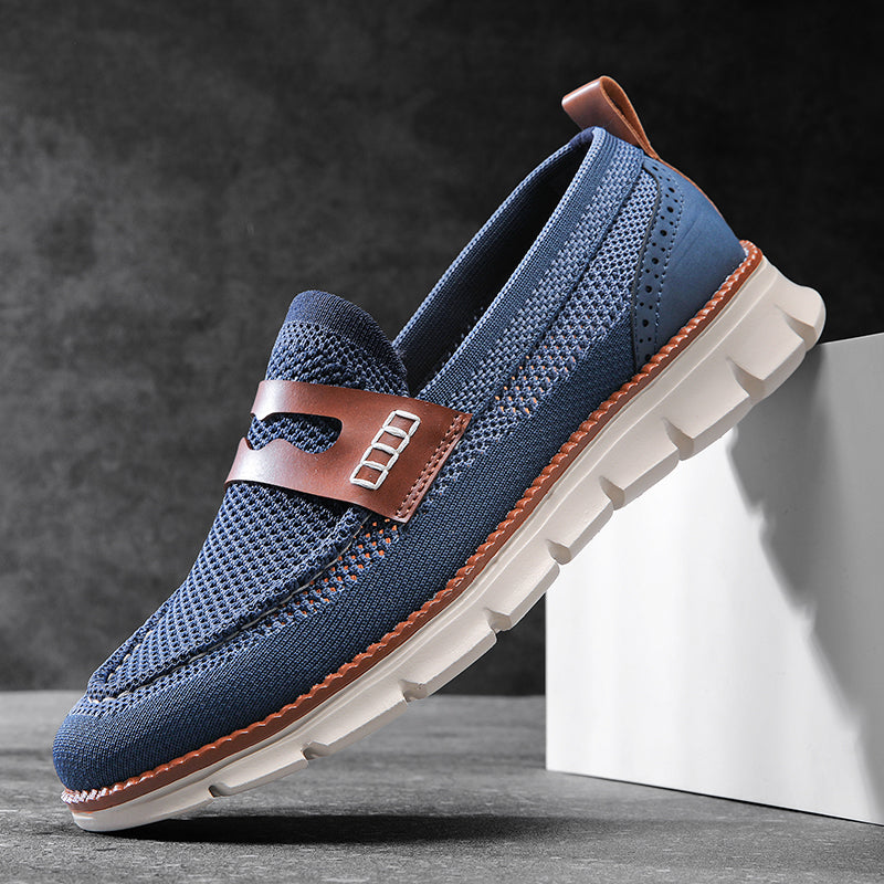Mocassins homme en maille