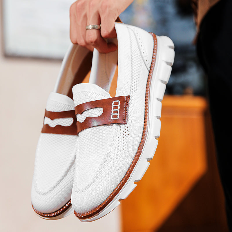 Mocassins homme en maille