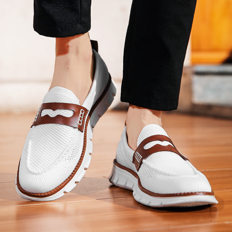 Mocassins homme en maille