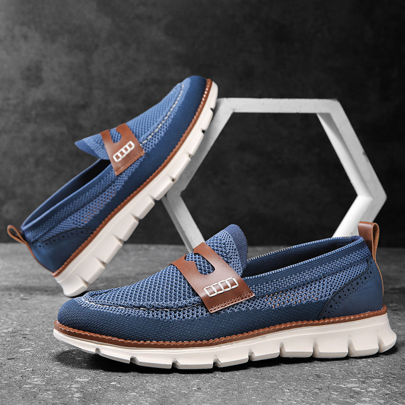 Mocassins homme en maille