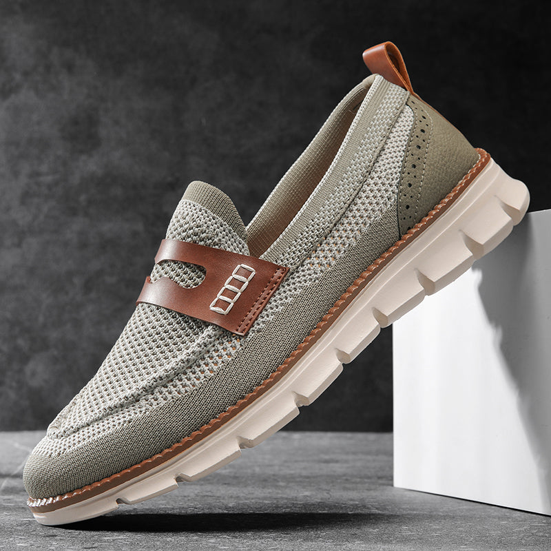 Mocassins homme en maille