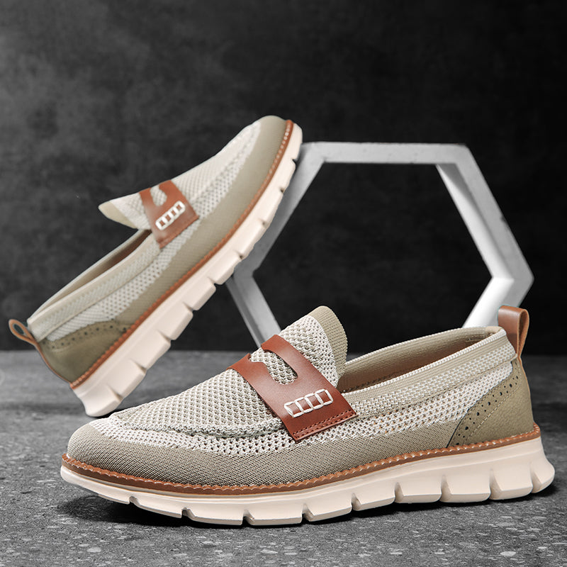 Mocassins homme en maille