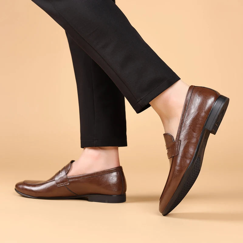 Mocassins homme lisses