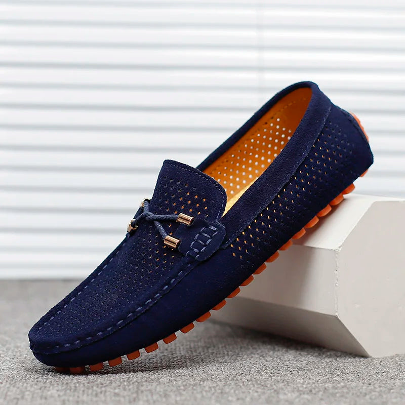 Mocassins homme perforés