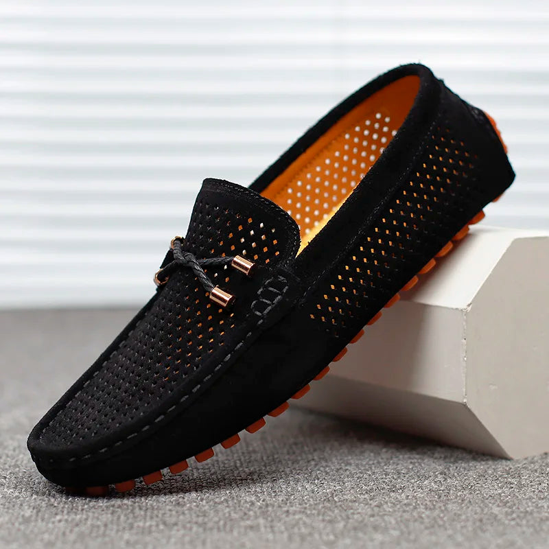 Mocassins homme perforés