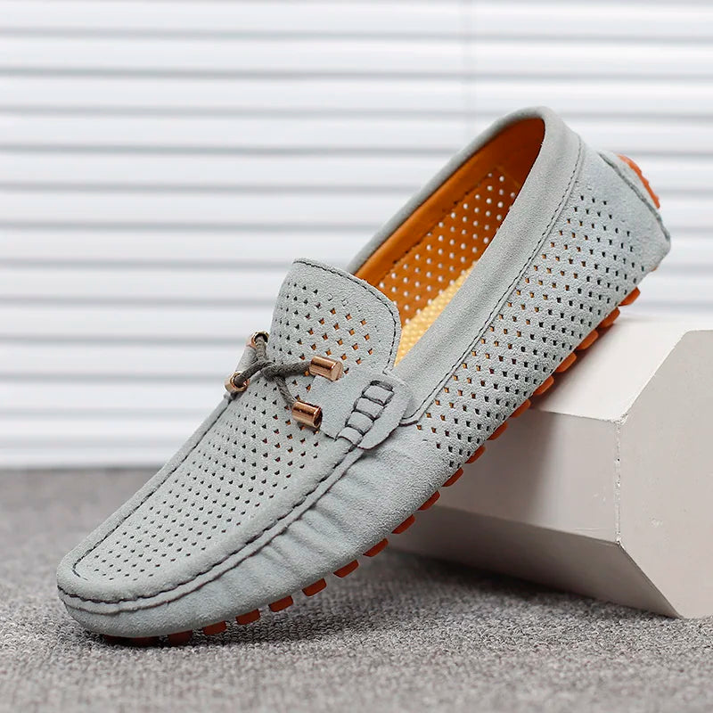 Mocassins homme perforés