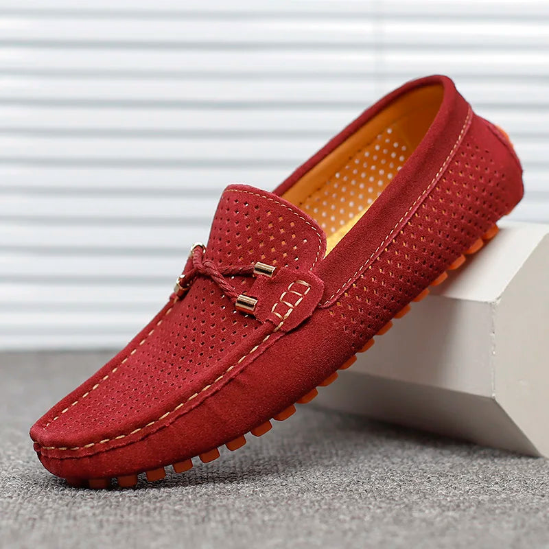Mocassins homme perforés