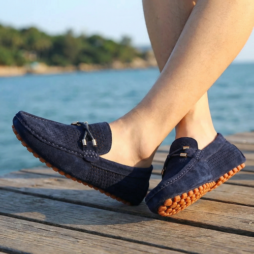 Mocassins homme perforés