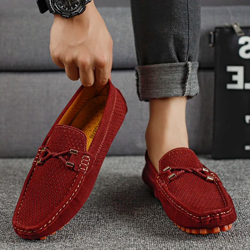 Mocassins homme perforés