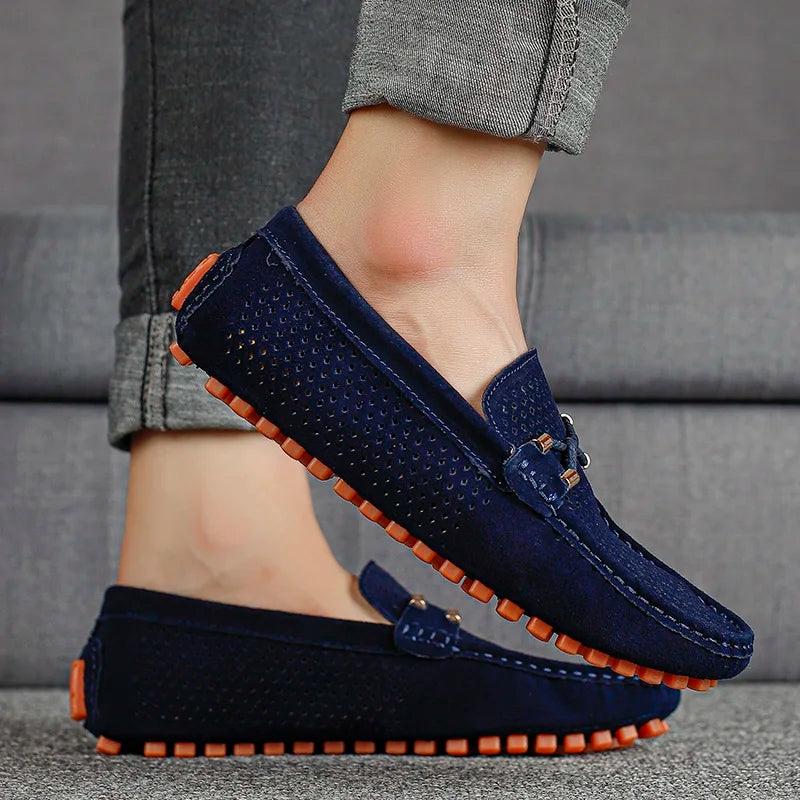 Mocassins homme perforés
