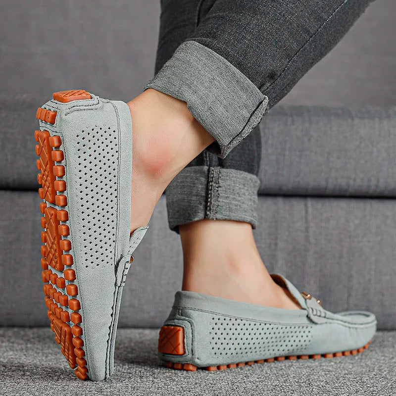 Mocassins homme perforés