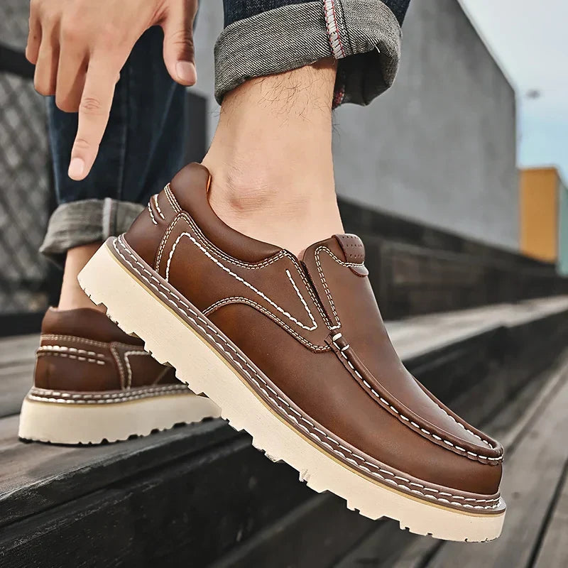 Mocassins homme semelle crantée