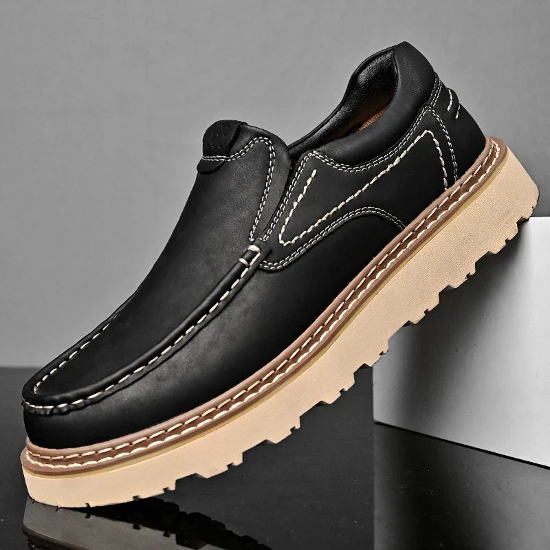 Mocassins homme semelle crantée