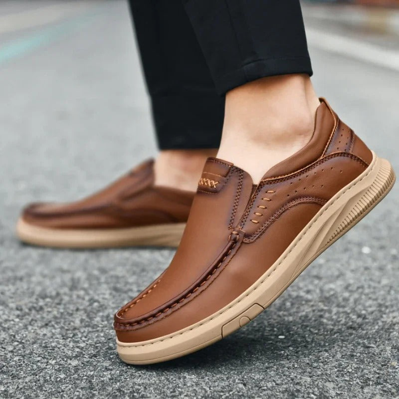 Mocassins homme surpiqués