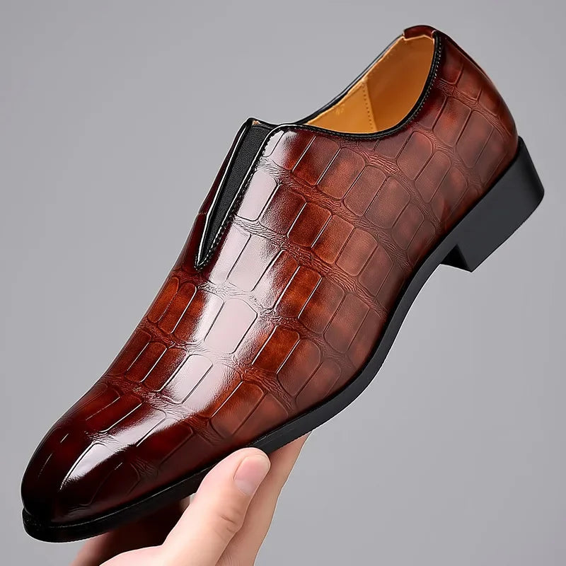 Mocassins homme texturés