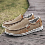 Mocassins homme toile légère