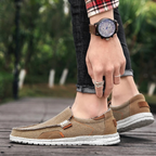 Mocassins homme toile légère