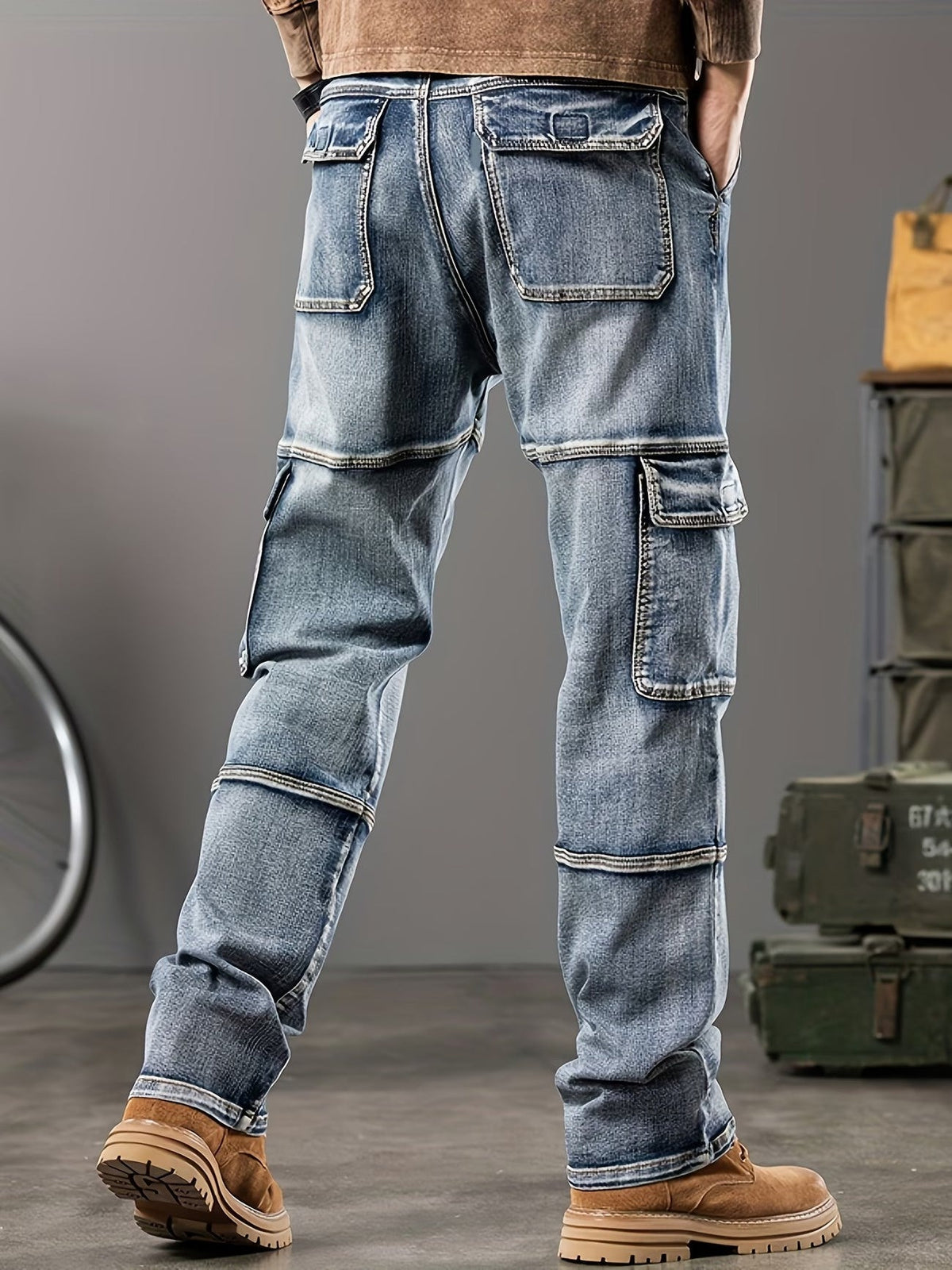 Pantalon Cargo Droite pour Hommes
