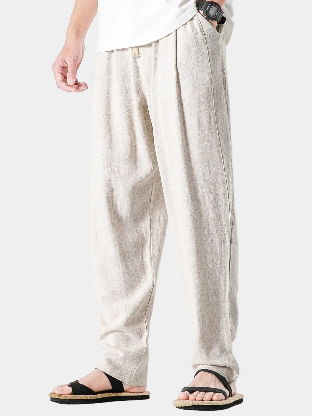 Pantalon homme taille élastique