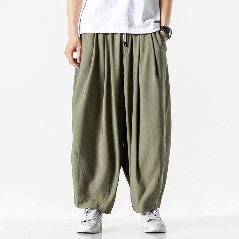 Pantalon homme taille élastique ample