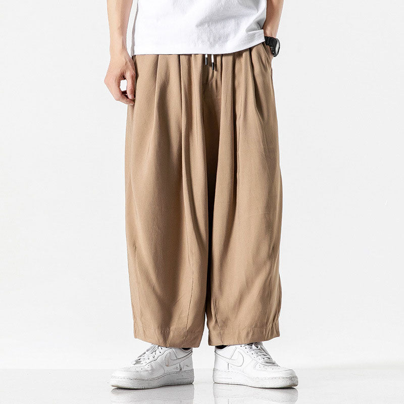 Pantalon homme taille élastique ample