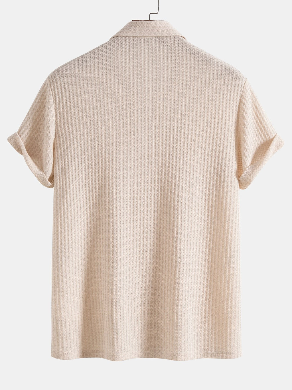 Polo homme maille gaufrée