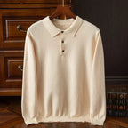 Pull homme col polo boutonné