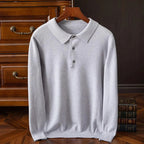 Pull homme col polo boutonné