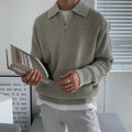 Pull homme col zippé