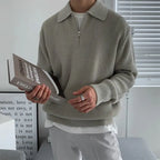 Pull homme col zippé