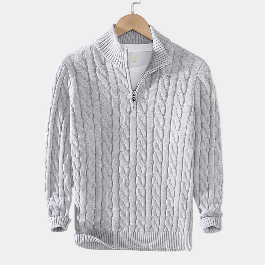 Pull homme demi-zip