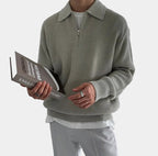 Pull homme demi-zip