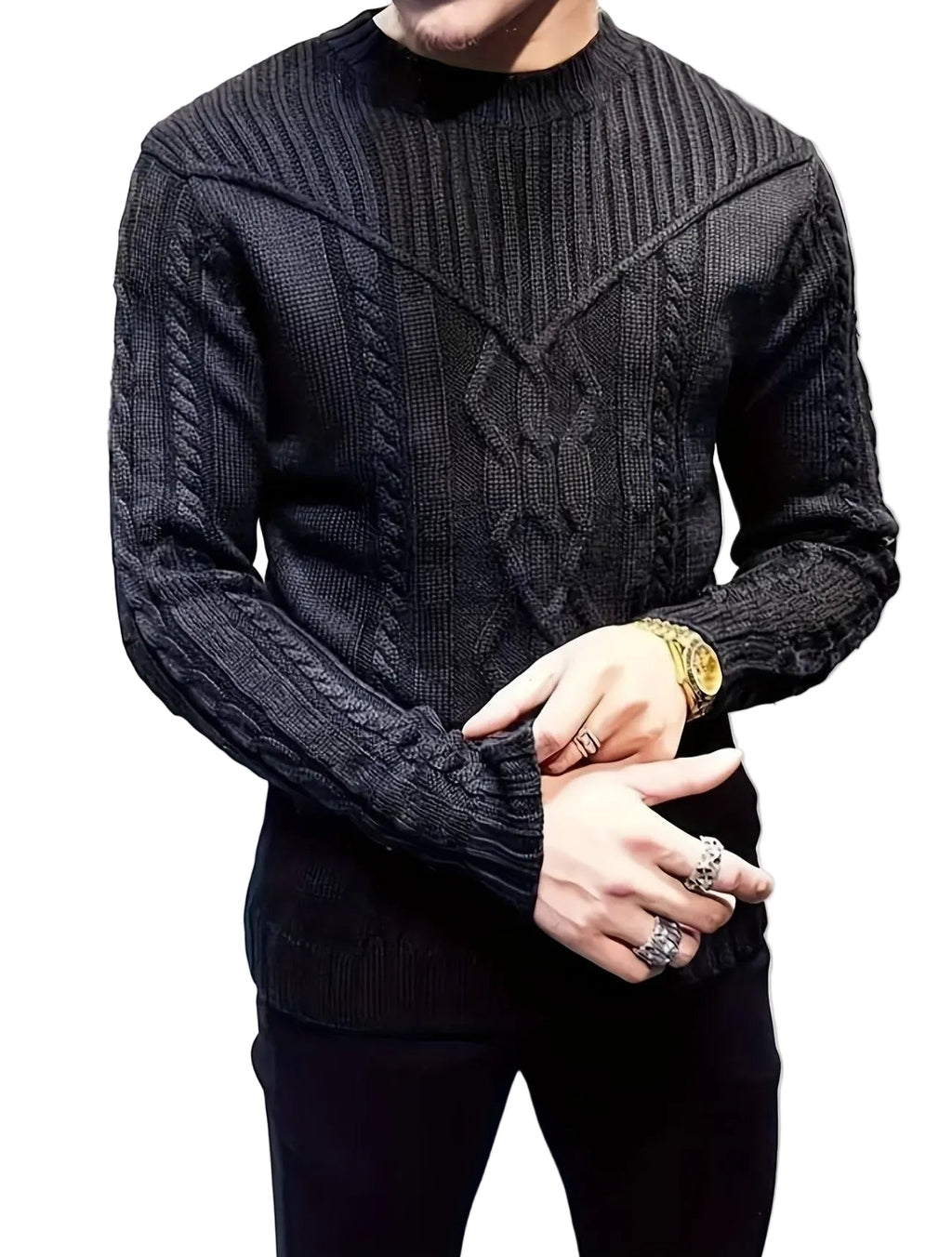 Pull Homme en Maille Texturée