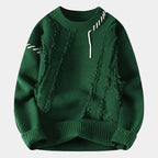 Pull homme texturé col rond