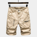 Short cargo homme zippé