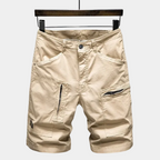 Short cargo homme zippé