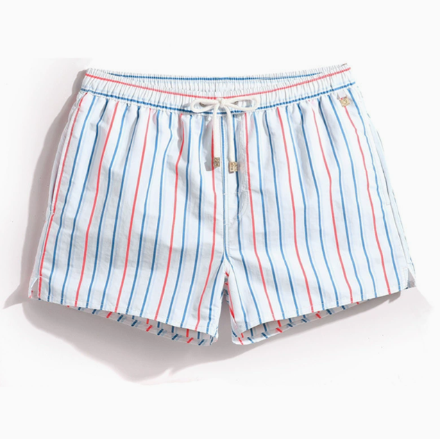 Short homme à rayures verticales