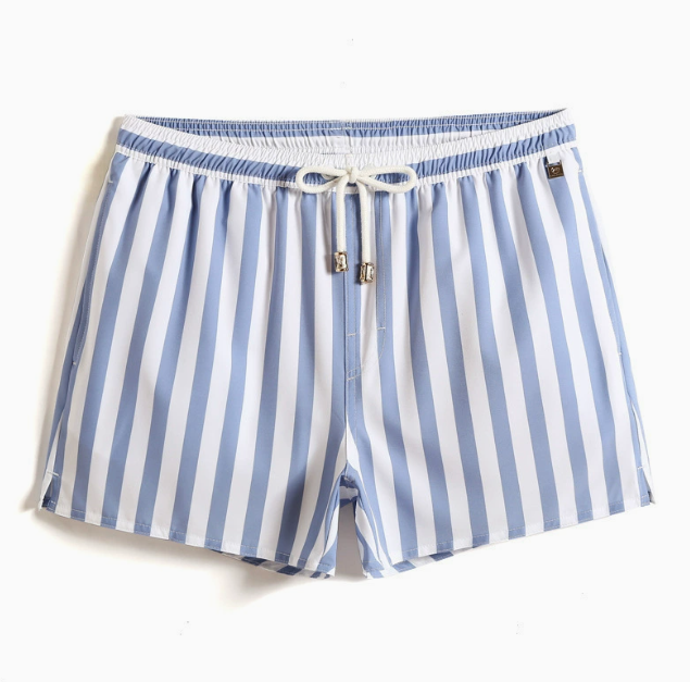 Short homme à rayures verticales