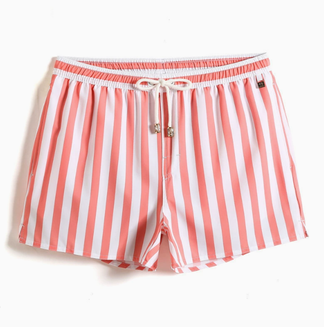 Short homme à rayures verticales